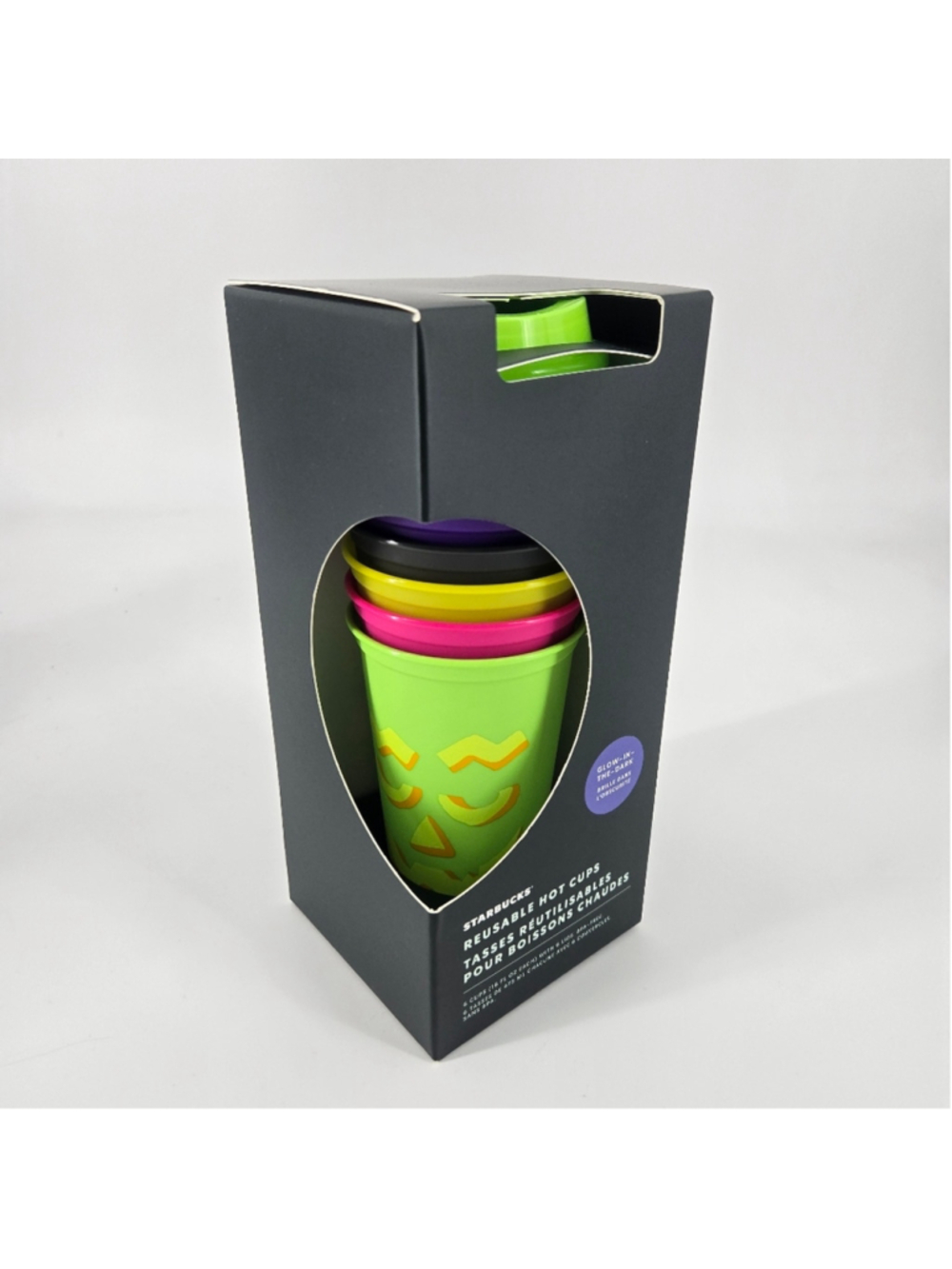 Starbucks Halloween 2024 Glow In The Dark Hot Cups Set NIB 16oz Fall Collection